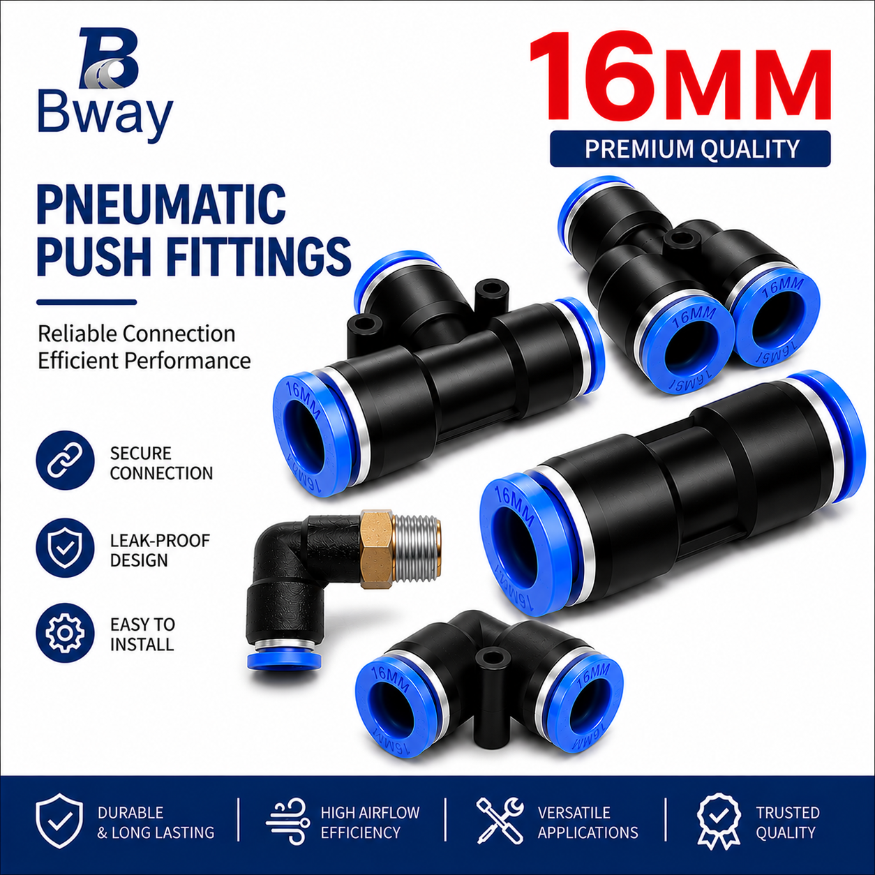 16MM PVC CONNECTOR